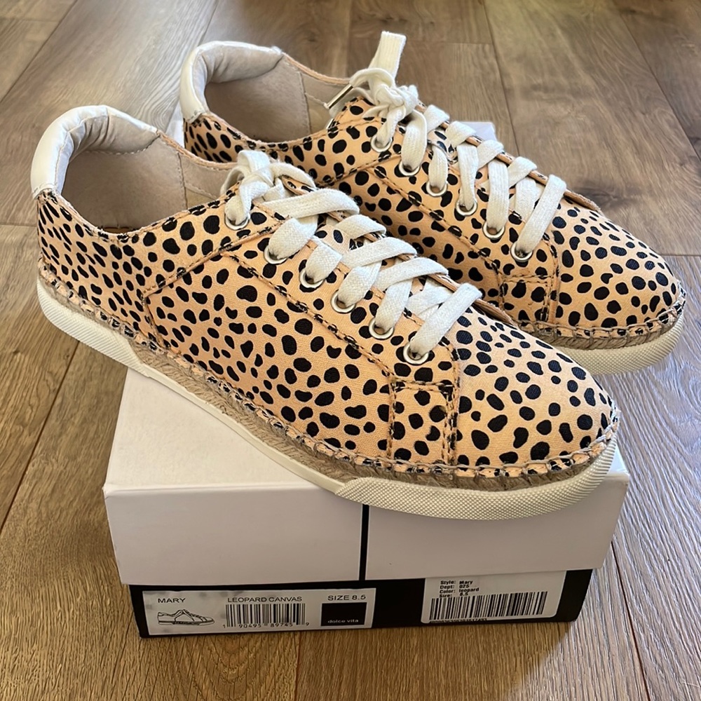 Dolce Vita Mary leopard canvas sneakers
